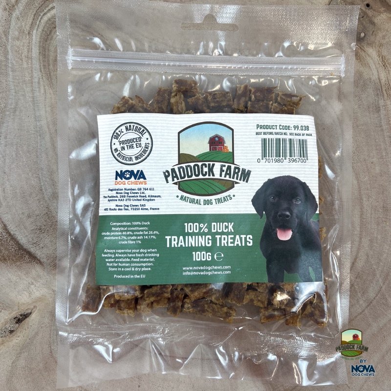 Paddock Farm 100% Duck Training Treats 100g