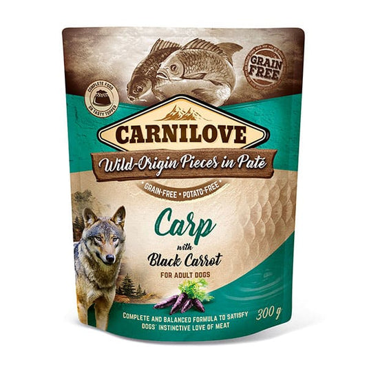 Carnilove Dog Wet Food Pouch | Carp With Black Carrot 300g