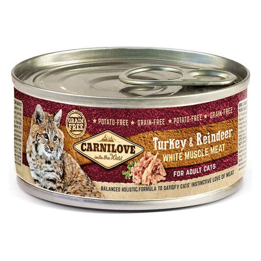 Carnilove Cat Wet Can | Turkey & Reindeer 100g