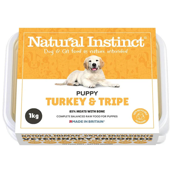 Natural Instinct Puppy Turkey & Tripe 1kg