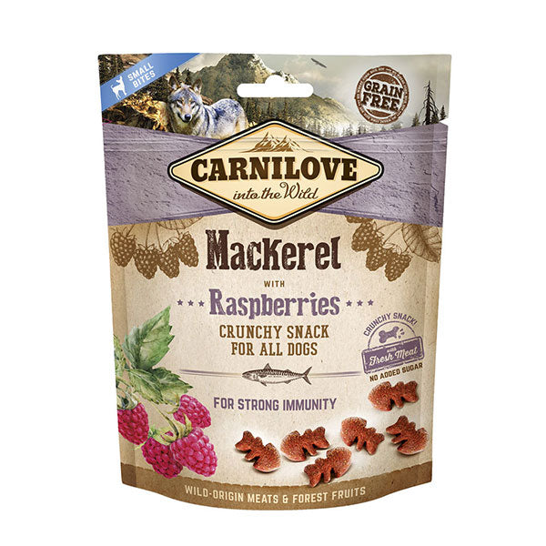 Carnilove Crunchy Dog Snack Mackerel & Raspberry 200g